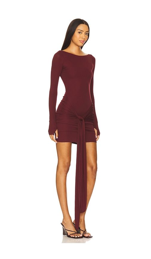Petra Sleeved Mini Dress in Burgundy. - size L (also in S, XL) - SEVEN WONDERS - Modalova