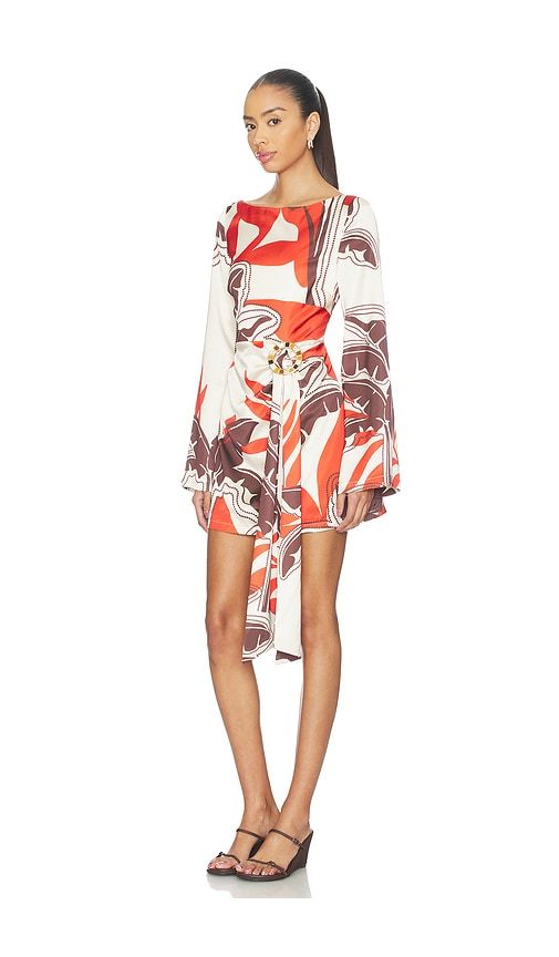 Kaeli Long Sleeve Mini Dress in Red. - size M (also in S, XS) - SEVEN WONDERS - Modalova