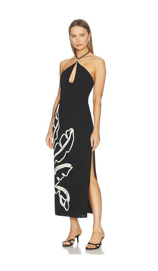 Brontie Keyhole Halter Midi Dress in ,White. - size S (also in XS) - SEVEN WONDERS - Modalova