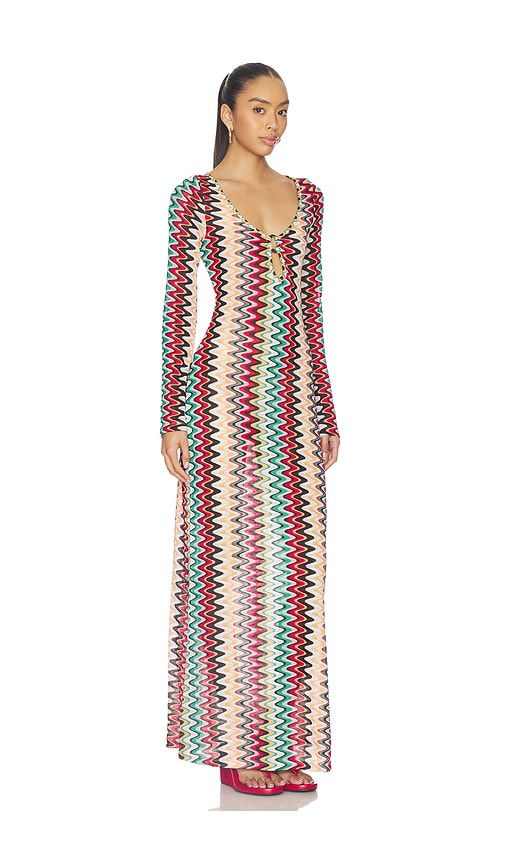 Emerie Scoop Neck Maxi Dress in Red,Black. - size M (also in S, XS) - SEVEN WONDERS - Modalova
