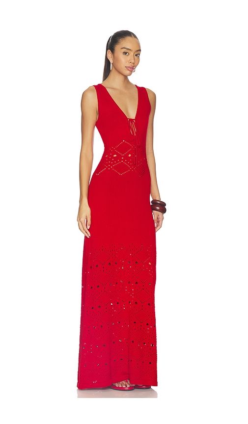 Milah V-neck Knit Maxi Dress in . - size S (also in XL) - SEVEN WONDERS - Modalova