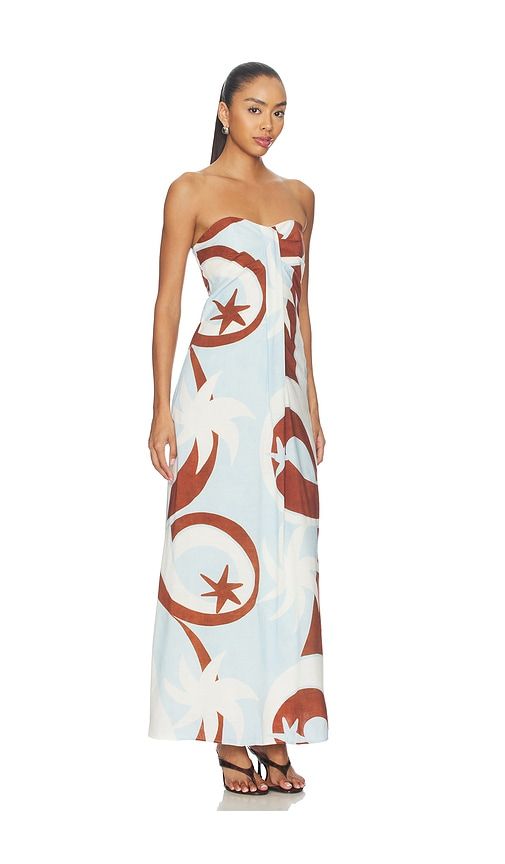 Rihanna Strapless Maxi Dress in Blue. - size M (also in S, XS) - SEVEN WONDERS - Modalova