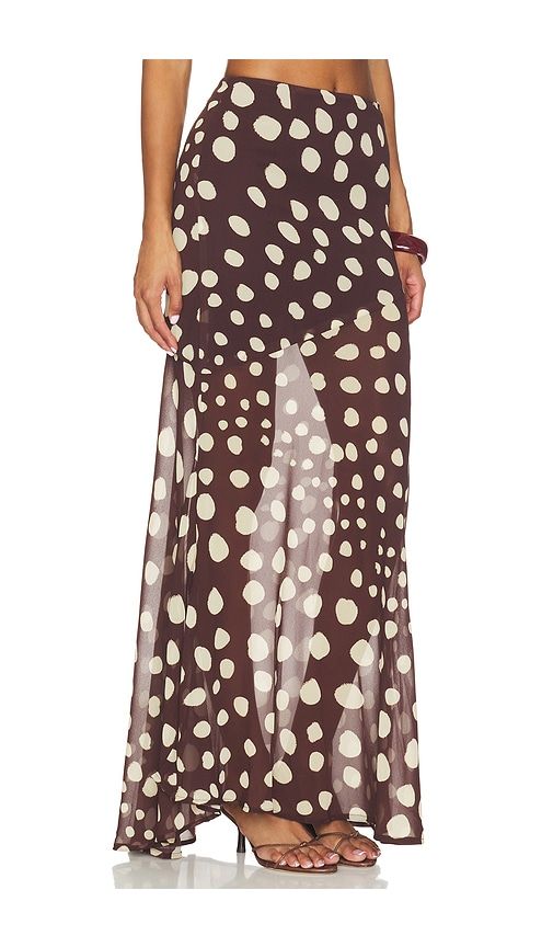 Doloris Low Waist Maxi Skirt in Brown. - size L (also in M, XS) - SEVEN WONDERS - Modalova