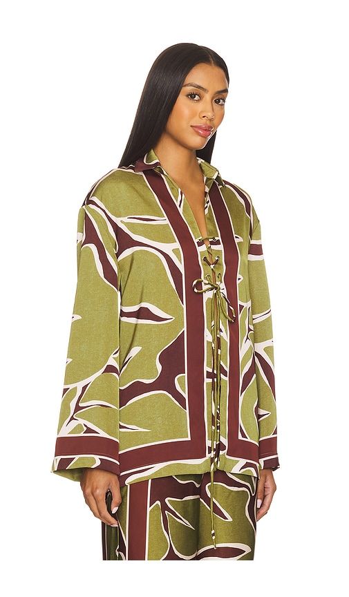 Alessandra Sleeved Shirt in Green. - size L (also in S, XS) - SEVEN WONDERS - Modalova