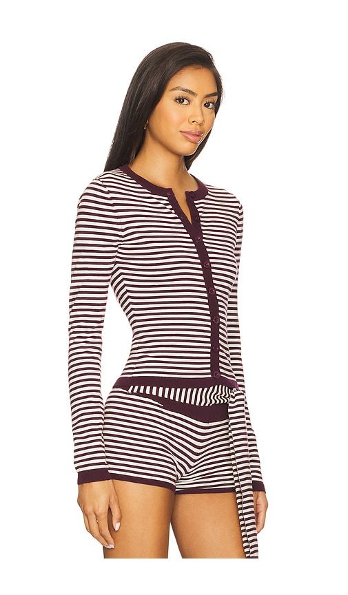 Mischief Long Sleeve Top in Wine. - size L (also in XS) - SEVEN WONDERS - Modalova