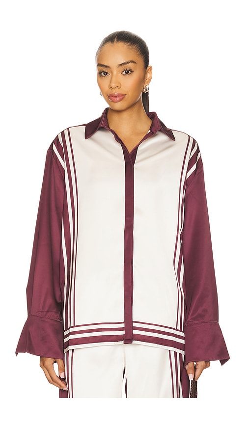 Zara Sleeved Shirt in Wine. - size S (also in XS) - SEVEN WONDERS - Modalova
