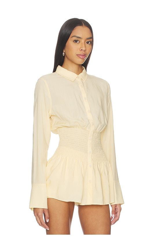 Adora Long Sleeve Shirred Shirt in . - size L (also in M, S) - SEVEN WONDERS - Modalova
