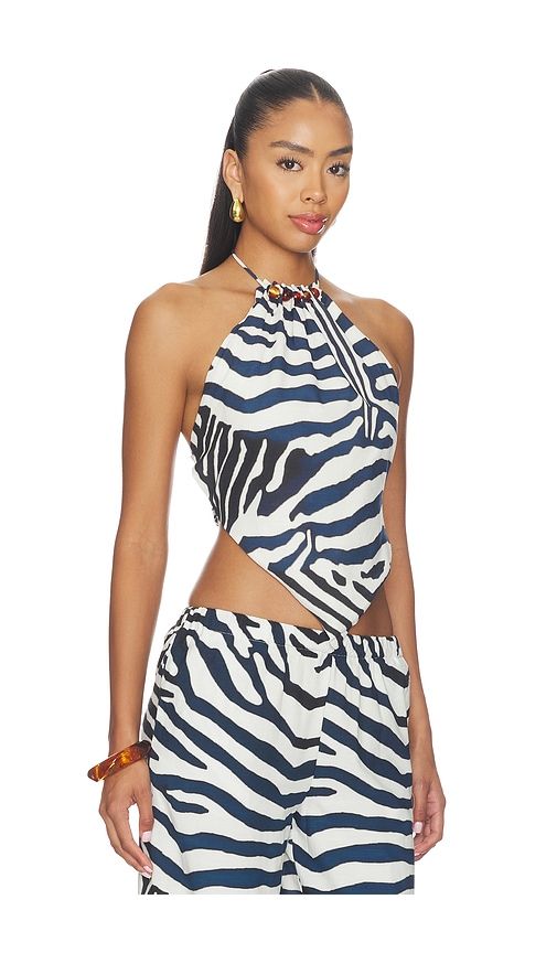 Sashia Handkerchief Halter Top in Navy. - size M (also in XL) - SEVEN WONDERS - Modalova