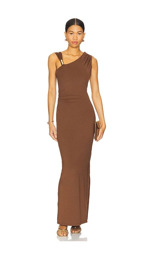 X REVOLVE Baylee Maxi Dress in Brown. - size L (also in M, S, XS, XXS) - SNDYS - Modalova