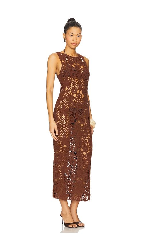 Tala Maxi Dress in Brown. - size M (also in S, XS) - SNDYS - Modalova