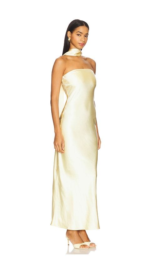 X REVOLVE Angelina Neck Tie Maxi Dress in Yellow. - size M (also in L, XL) - SNDYS - Modalova