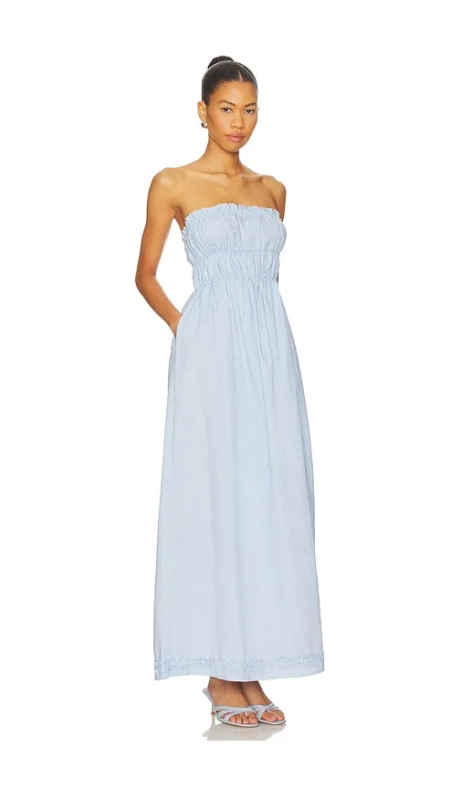 Ines Strapless Maxi Dress in Baby . - size L (also in M, S, XL, XS) - SNDYS - Modalova
