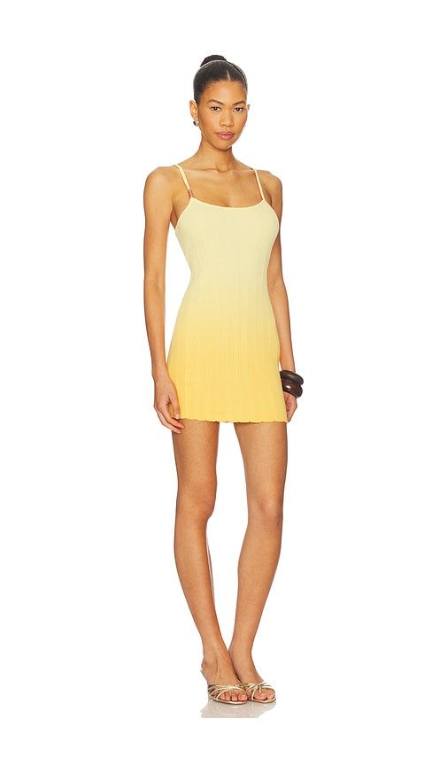 Odessa Knit Mini Dress in Yellow. - size L (also in S) - SNDYS - Modalova