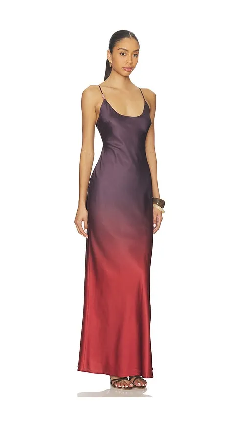 Amaya Bias Maxi Dress in Purple,Red. - size L (also in M, S, XS) - SNDYS - Modalova