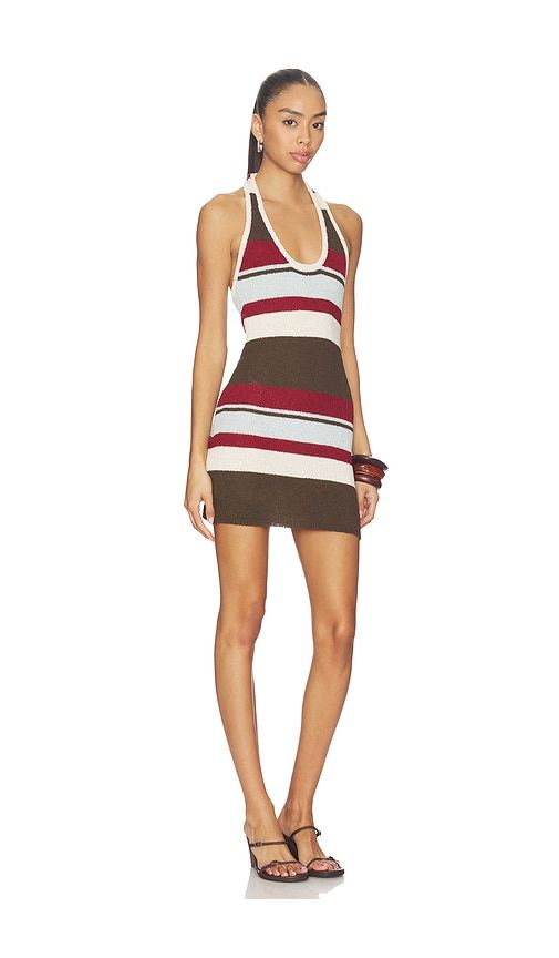 Effie Halter Mini Dress in Brown. - size L (also in M, S, XL, XS) - SNDYS - Modalova