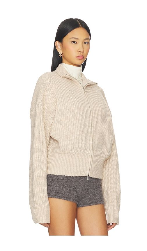 Haze Zip Sweater in Beige. - size L (also in M, S, XL, XS, XXL, XXS) - SNDYS - Modalova