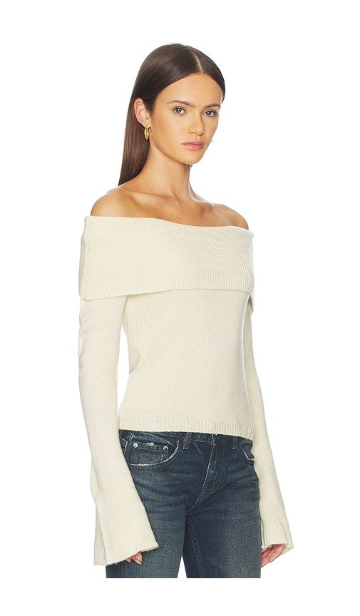 X REVOLVE X Revolve Orlea Knit Top Sweater in White. - size L (also in M, S, XL, XS) - SNDYS - Modalova