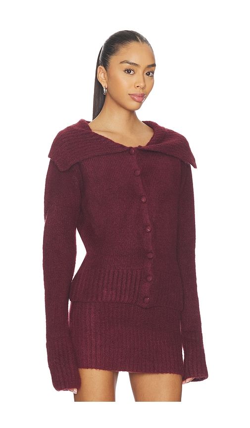 Kenni Knit Top in Wine. - size S (also in XS) - SNDYS - Modalova