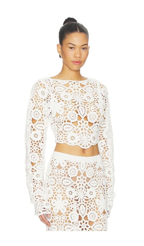 Tala Crochet Top in . - size L (also in M, S, XS) - SNDYS - Modalova