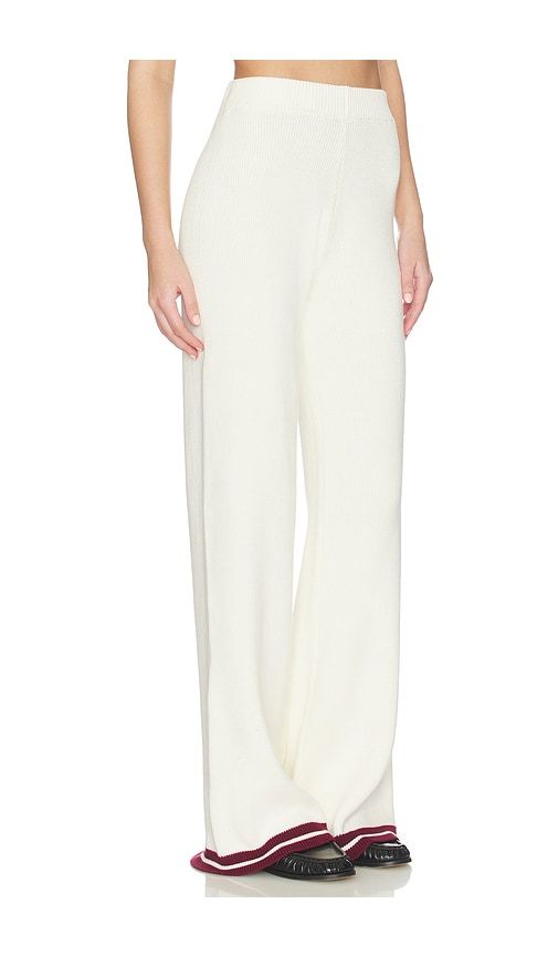 Colton Varsity Knit Pant in Cream. - size L (also in M, S, XS) - SNDYS - Modalova