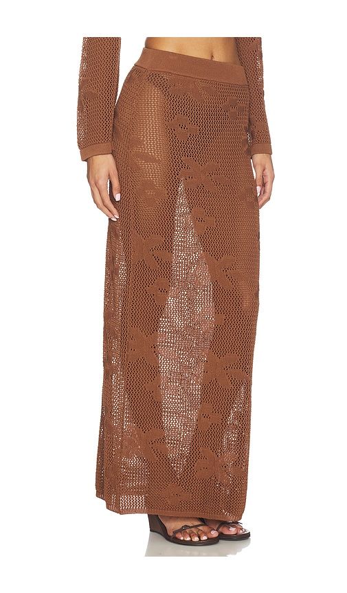 Terra Maxi Skirt in Brown. - size L (also in M, S, XL, XS, XXS) - SNDYS - Modalova