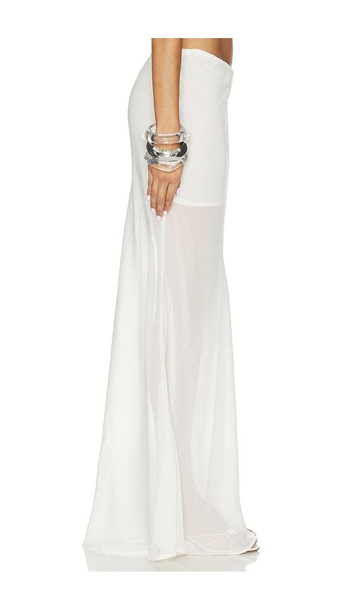 Tamara Sheer Maxi Skirt in White. - size L (also in M, S, XL) - SNDYS - Modalova