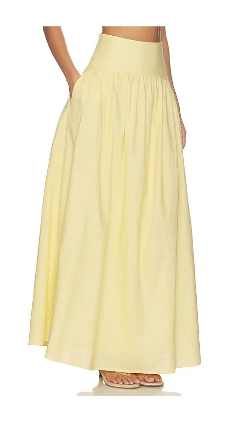 Nesa Maxi Skirt in Yellow. - size L (also in M, S, XS, XXS) - SNDYS - Modalova