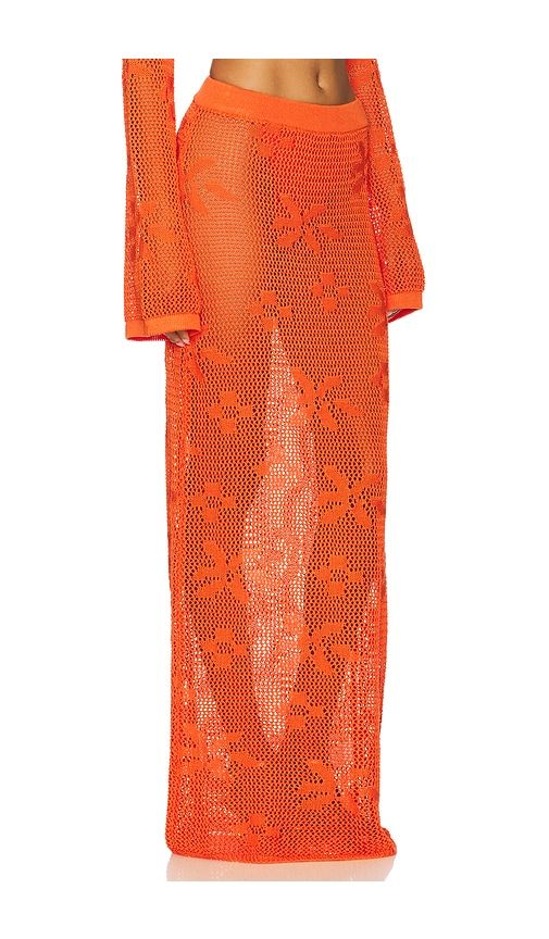 Terra Maxi Skirt in Orange. - size L (also in M, S, XS, XXL, XXS) - SNDYS - Modalova