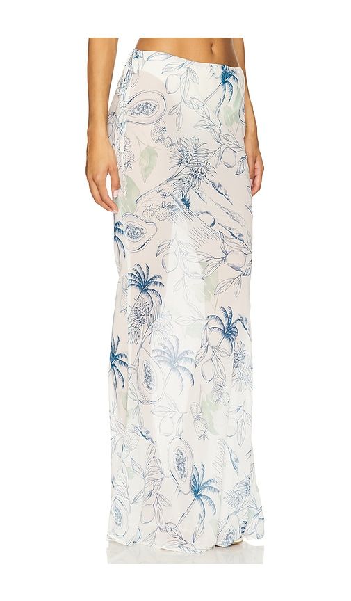 St. Ives Maxi Skirt in White,Blue. - size M (also in XS, XXS) - SNDYS - Modalova