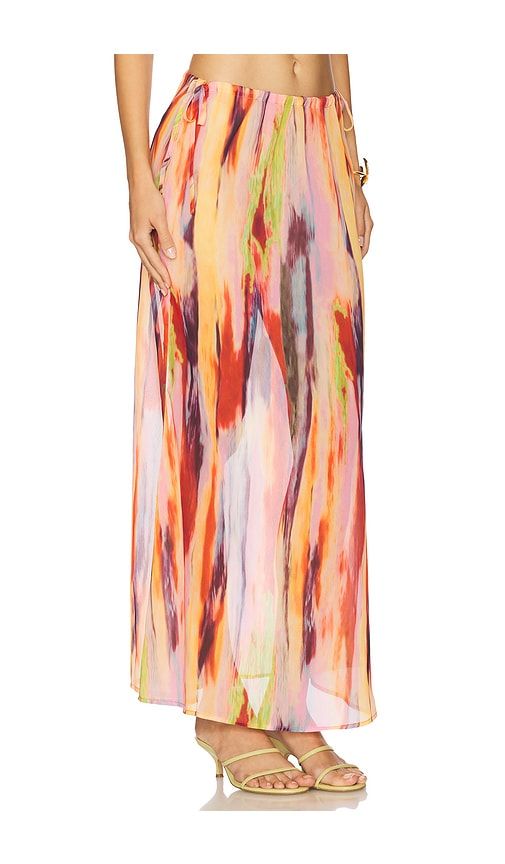 St. Barts Maxi Skirt in Peach. - size L (also in M, S, XL, XS) - SNDYS - Modalova