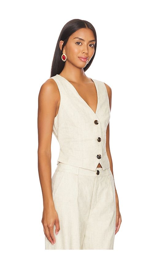 Allegra Linen Vest in White. - size L (also in XXL) - SNDYS - Modalova