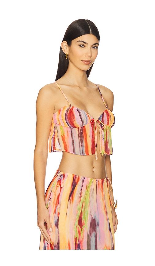 St. Barts Tie Up Top in Peach. - size L (also in M, S, XL, XS, XXL) - SNDYS - Modalova