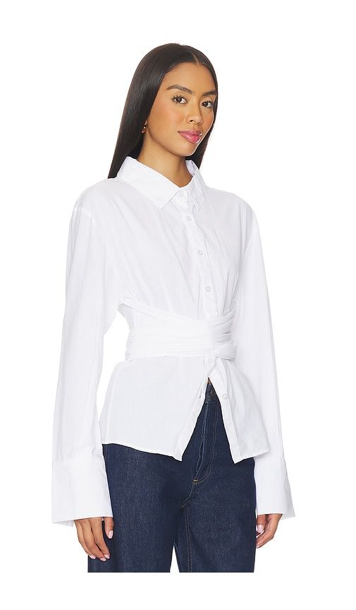 Teigan Cinched Button Shirt in . - size L (also in M, S, XL, XS) - SNDYS - Modalova
