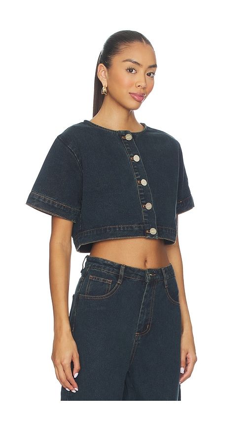 Tilla Denim Top in Blue. - size L (also in S, XL, XXL) - SNDYS - Modalova