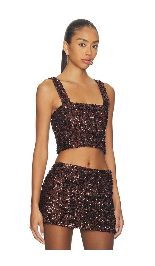 Asher Sequin Crop Top in . - size L (also in M, S, XL, XS) - SNDYS - Modalova