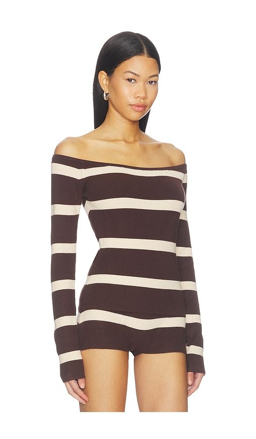 Carla Top in Chocolate. - size L (also in M, S, XL, XS) - SNDYS - Modalova