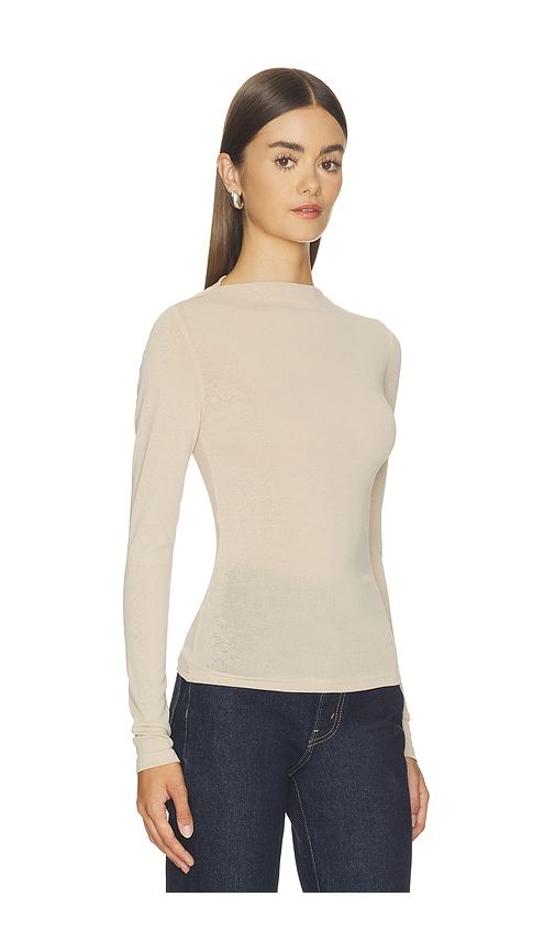 X REVOLVE Katya Long Sleeve Top in Cream. - size L (also in M, S, XL, XS, XXL, XXS) - SNDYS - Modalova