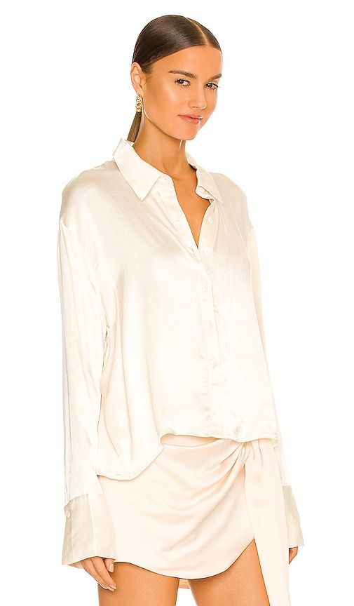 Rising Satin Shirt in Cream. - size XS (also in XL) - SNDYS - Modalova