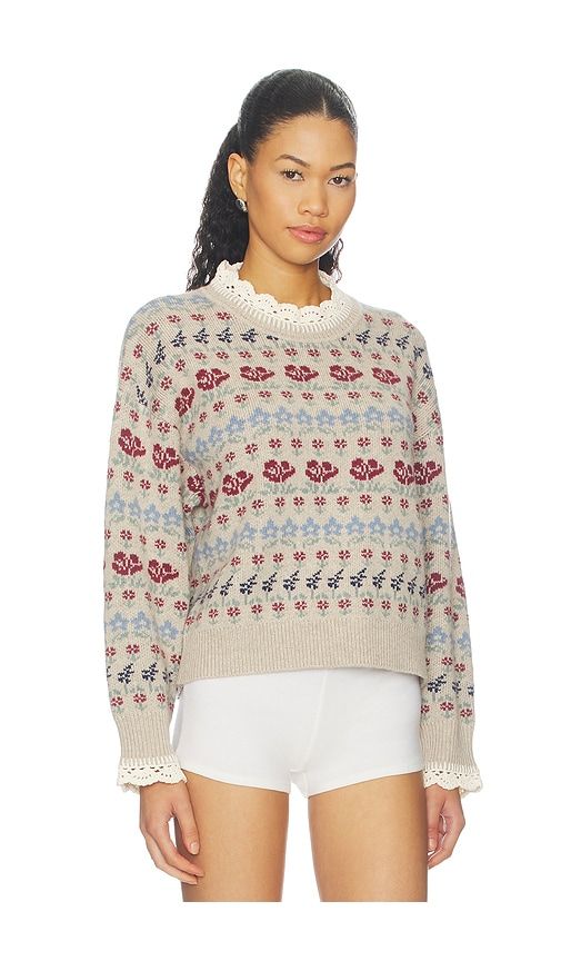 Preston Knit Crew Neck Sweater in Beige. - size S (also in XS) - Sea - Modalova