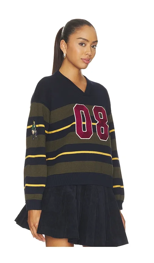 Mina Novelty Vneck Sweater in Multi. - size L (also in S, XS) - Sea - Modalova