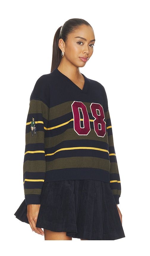 Mina Novelty Vneck Sweater in Multi. - size XS (also in S) - Sea - Modalova