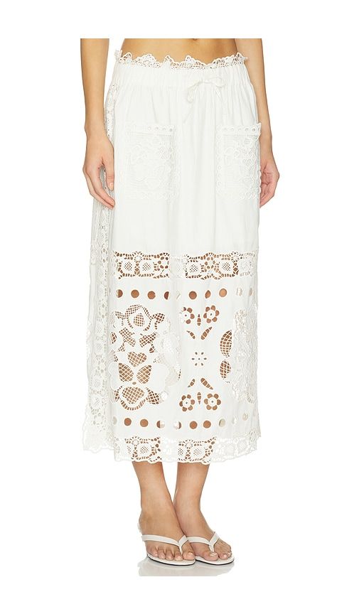 Gardener Embroided Skirt in . - size M (also in S, XS) - Sea - Modalova