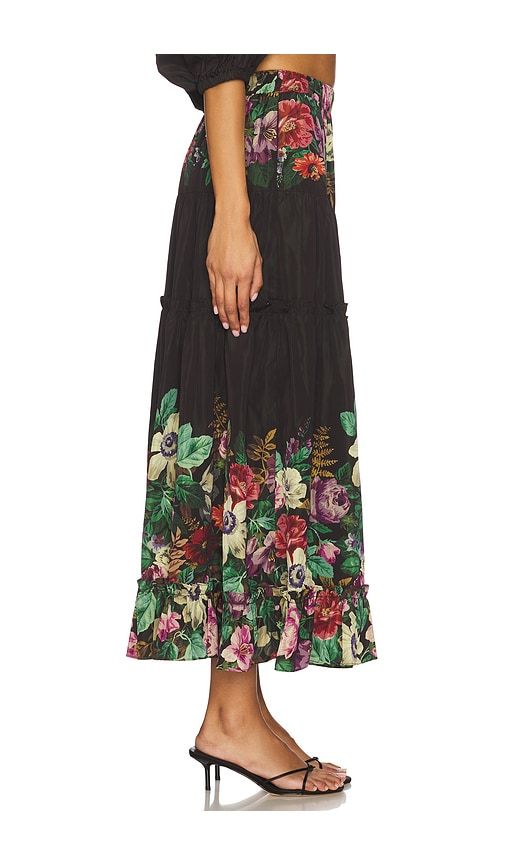 Viktoria Print Midi Skirt in Black. - size L (also in M, XXS) - Sea - Modalova