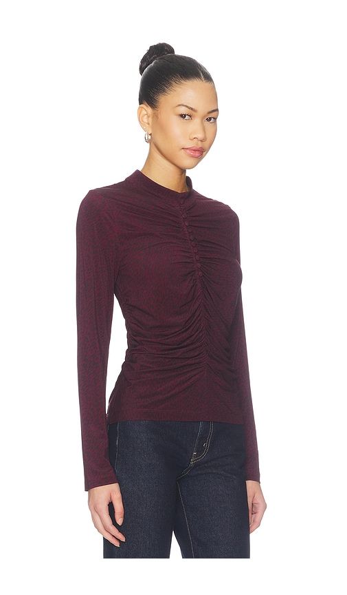 Charlize Print Longsleeve Top in . - size L (also in M, S, XS) - Sea - Modalova