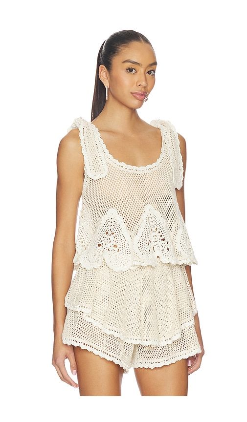 Madelyn Crochet Tank in . - size L (also in M) - Sea - Modalova