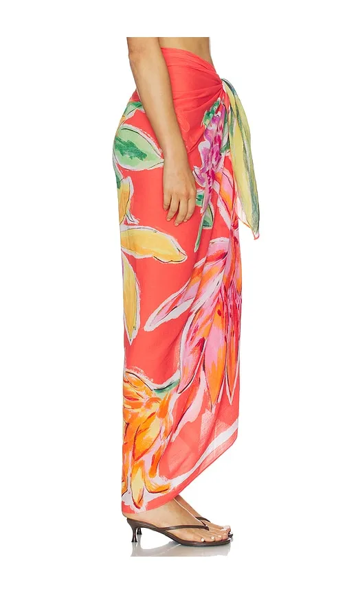 Hothouse Floral Sarong in Coral - Seafolly - Modalova