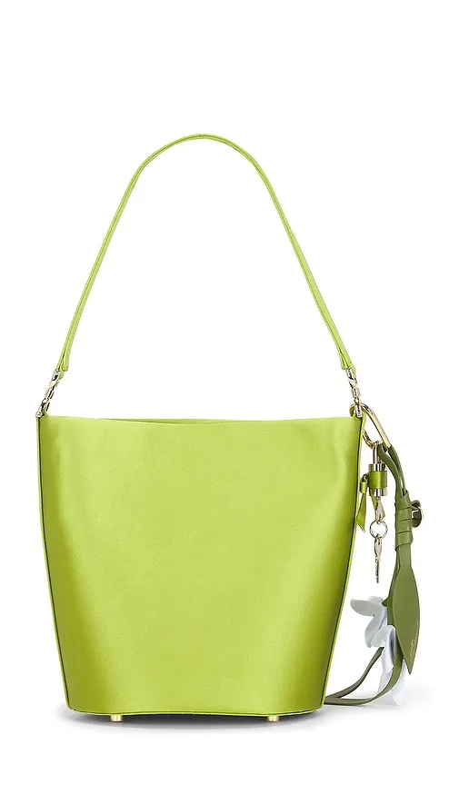 Satin Bucket Bag in - self-portrait - Modalova