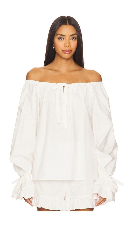 Cha-cha Lounge Blouse in Ivory. - size L (also in S, XL) - Sleeper - Modalova
