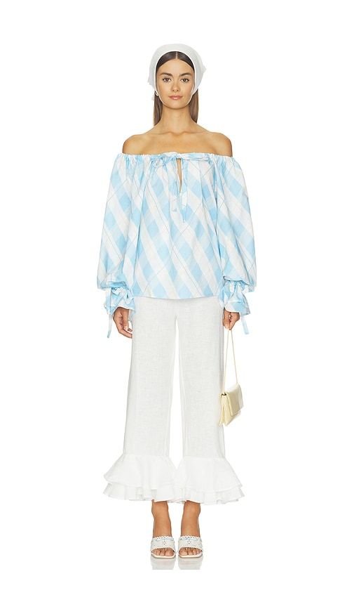 Cha-cha Linen Lounge Pants With Headscarf in . Size L. Also in M, S - Sleeper - Modalova
