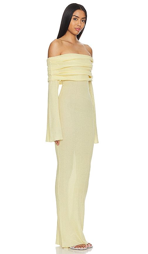 Galleria Maxi Dress in Lemon. - size M (also in XS) - SEROYA - Modalova
